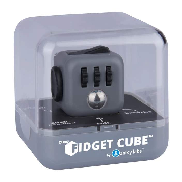 Fidget Cube by Antsy Labs - Grey and Black - Deskmates